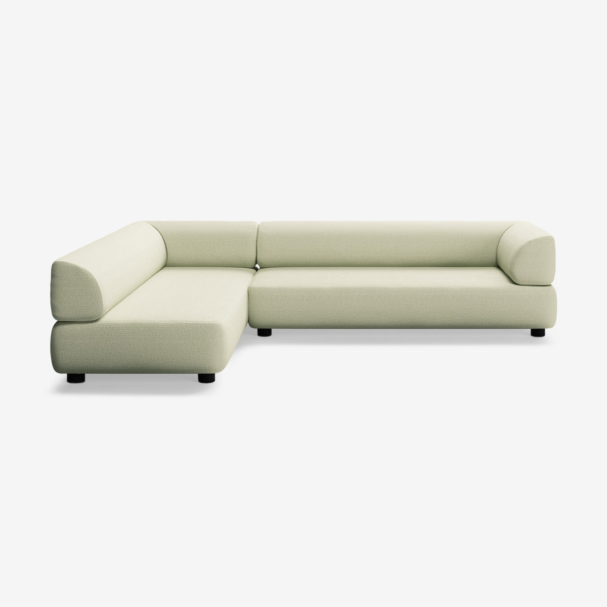 Bolder Sofa 295x200 Heritage Moss Rechts Niedrige Beine