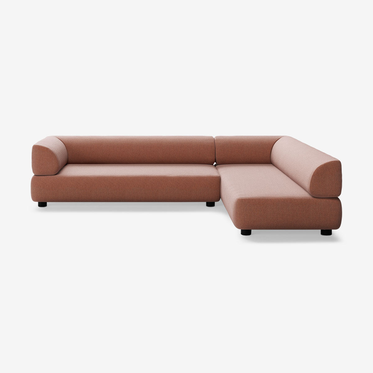 Bolder Sofa 295x200 Heritage Rust Links Niedrige Beine