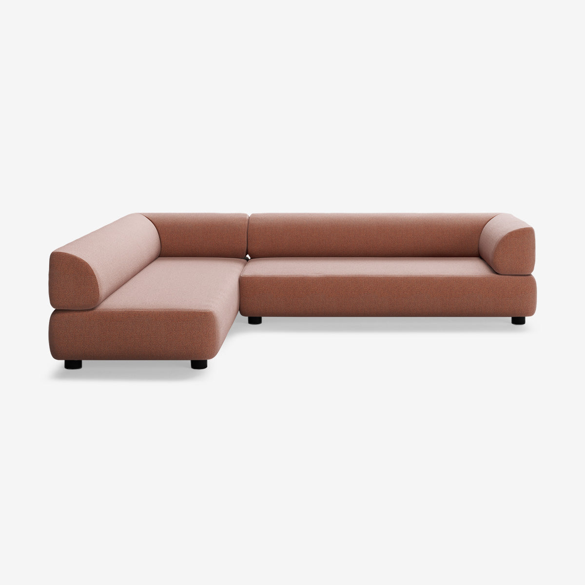 Bolder Sofa 295x200 Heritage Rust Rechts Niedrige Beine