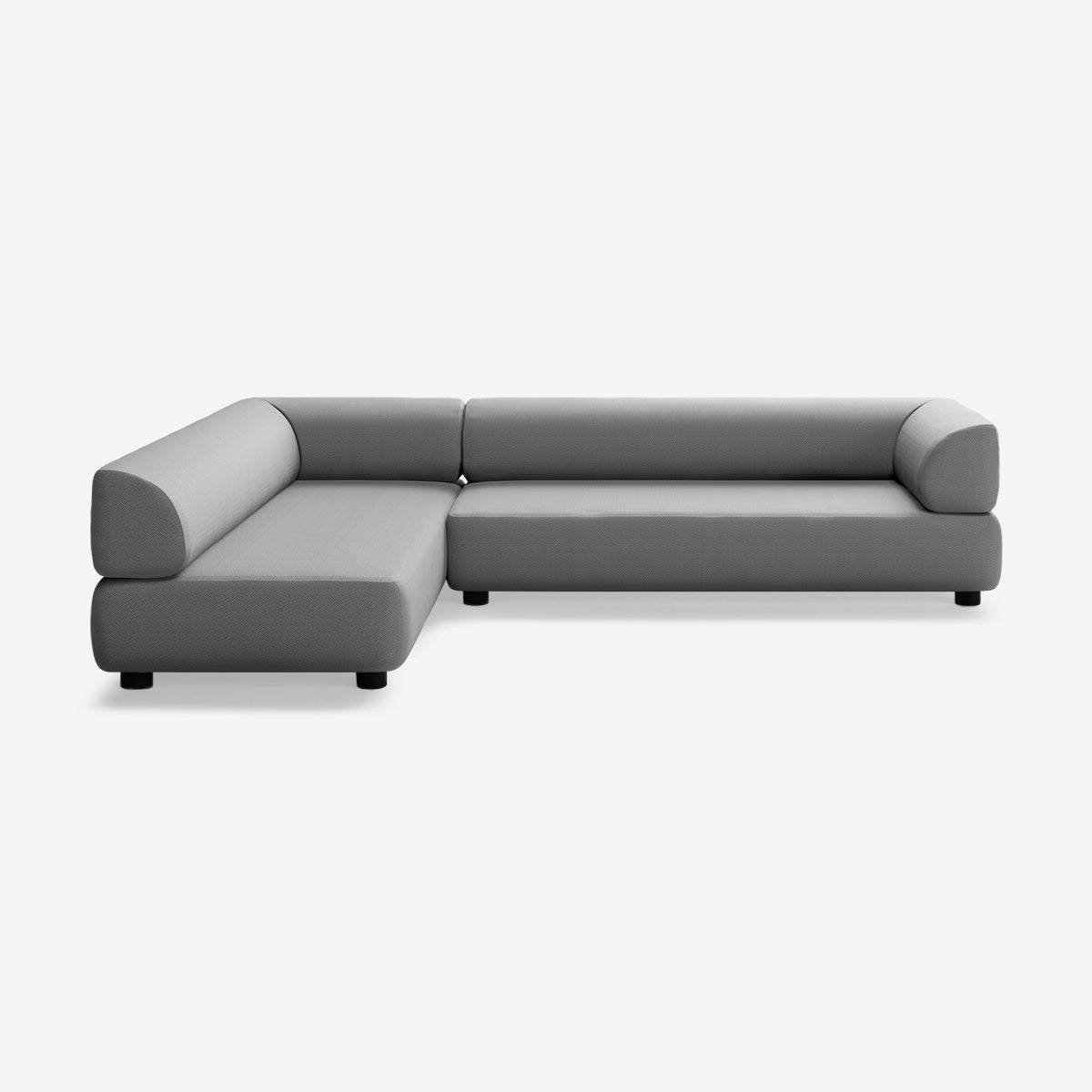 Bolder Sofa 295x200 Loop Charcoal Rechts Niedrige Beine