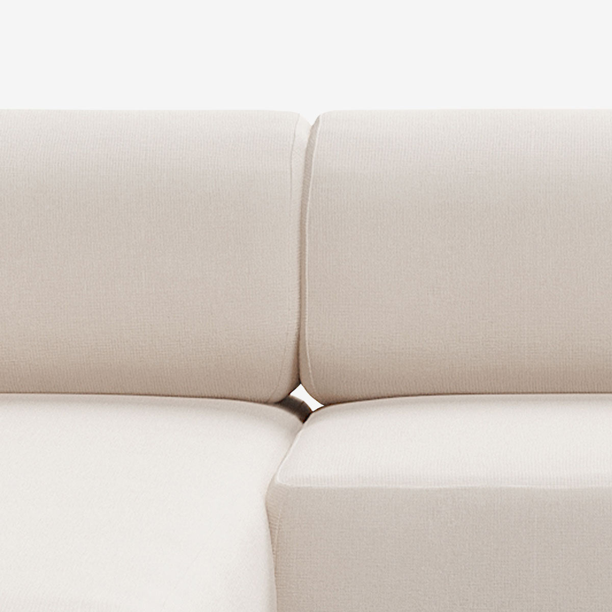 Bolder Sofa 2 Module Linen Chalk Detail Links