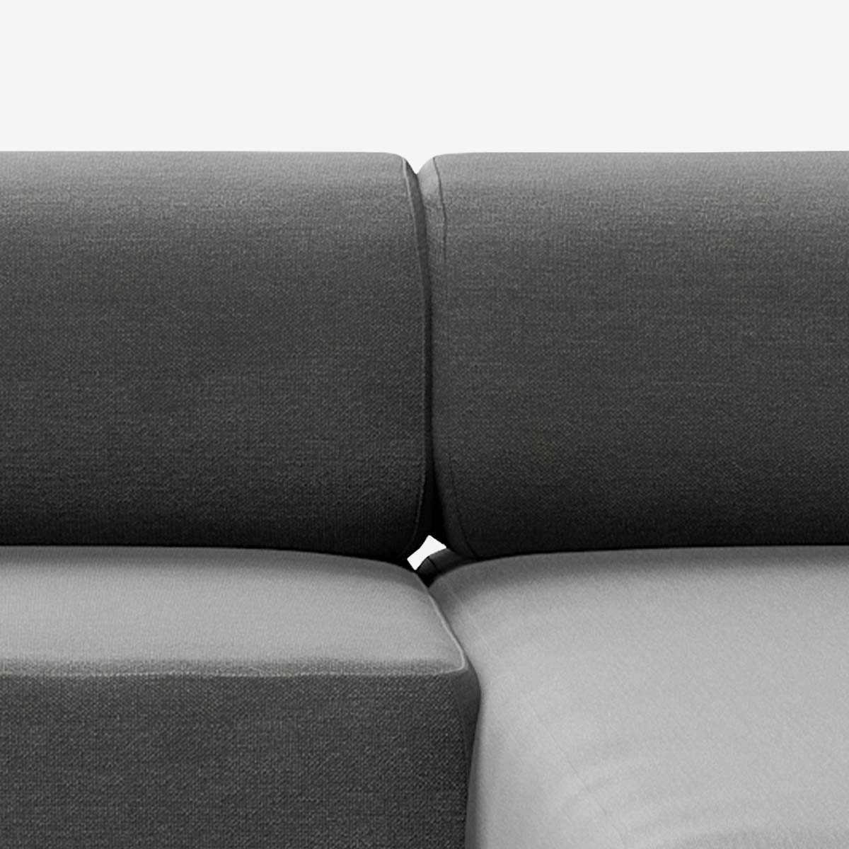 Bolder Sofa 2 Module Nantes Sooty Detail Rechts