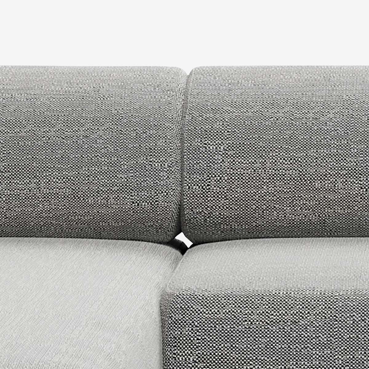 Bolder Sofa 2 Module Savant Zinc Detail Links