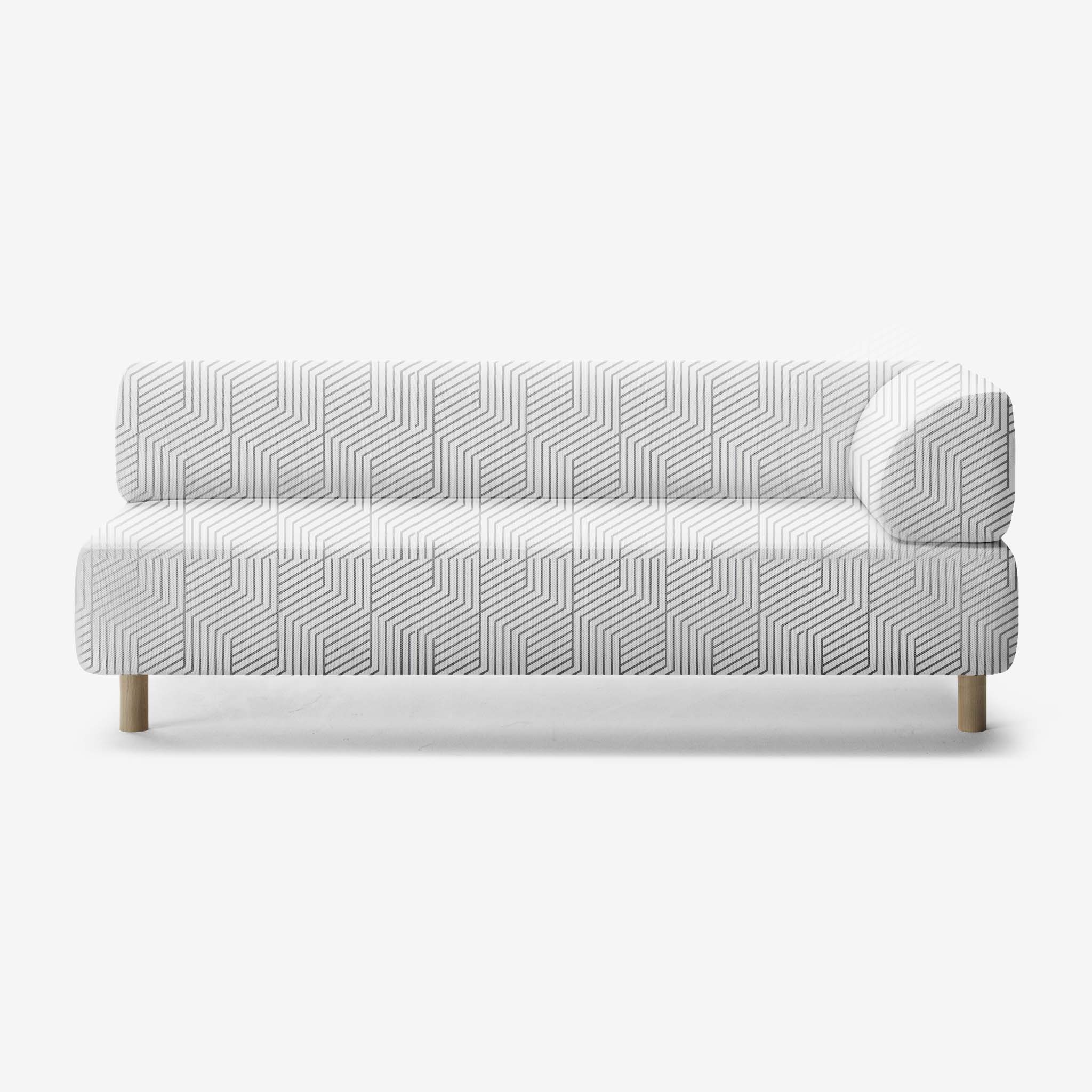 Bolder Sofa 3 Sitzer Mit Armlehne Rechts Eiche COF