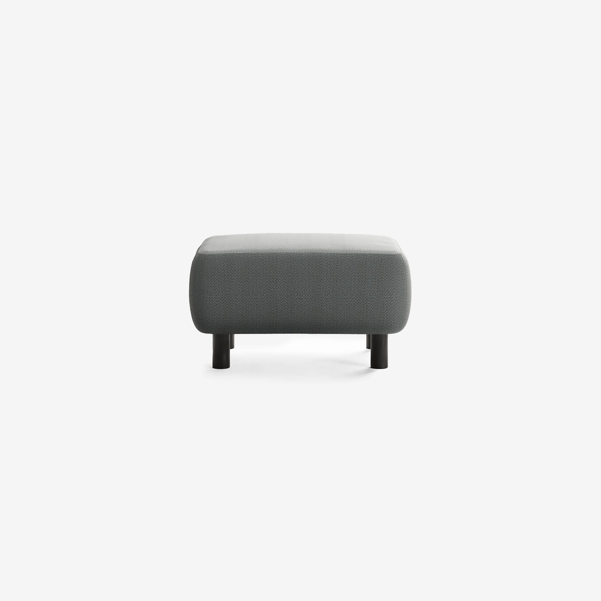 Bolder Sofa Hocker Loop Charcoal Schwarz