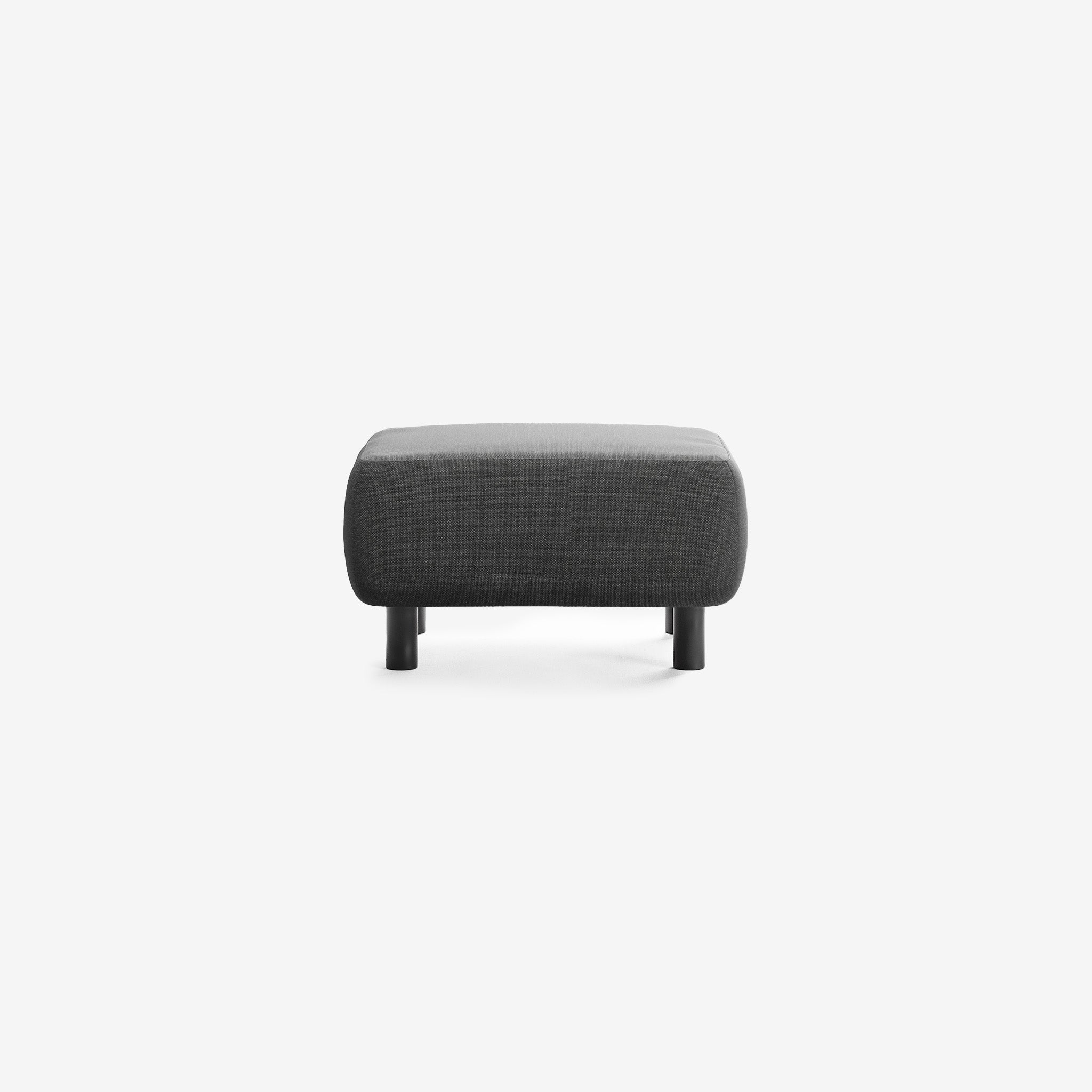 Bolder Sofa Hocker Nantes Sooty Schwarz