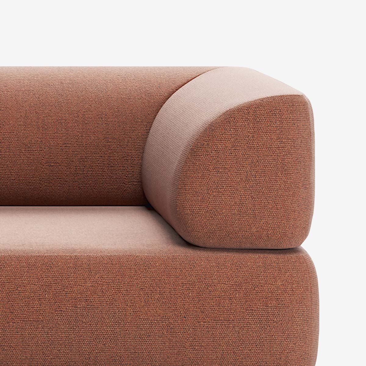 Bolder Sofa Mit Armlehne Heritage Rust Detail Rechts