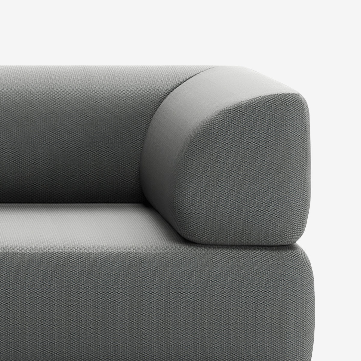 Bolder Sofa Mit Armlehne Loop Charcoal Detail Rechts