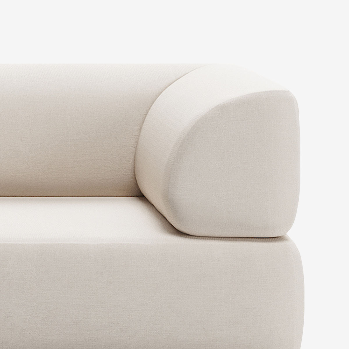 Bolder Sofa Mit Armlehne Nantes Linen Chalk Detail Rechts