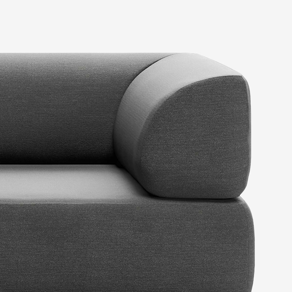 Bolder Sofa Mit Armlehne Nantes Sooty Detail Rechts