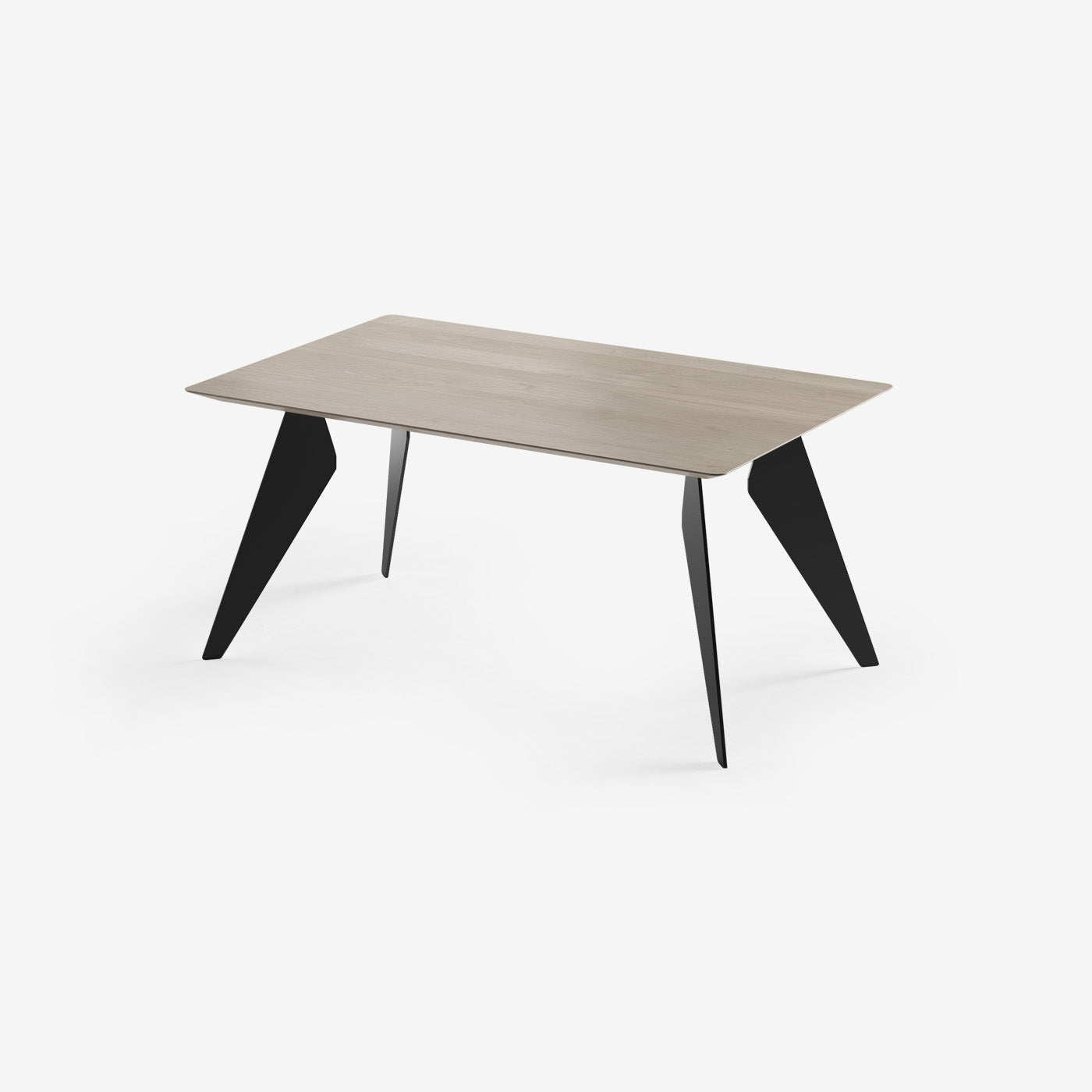 Esstisch Hoogland Schwarz Milk 160x100 cm