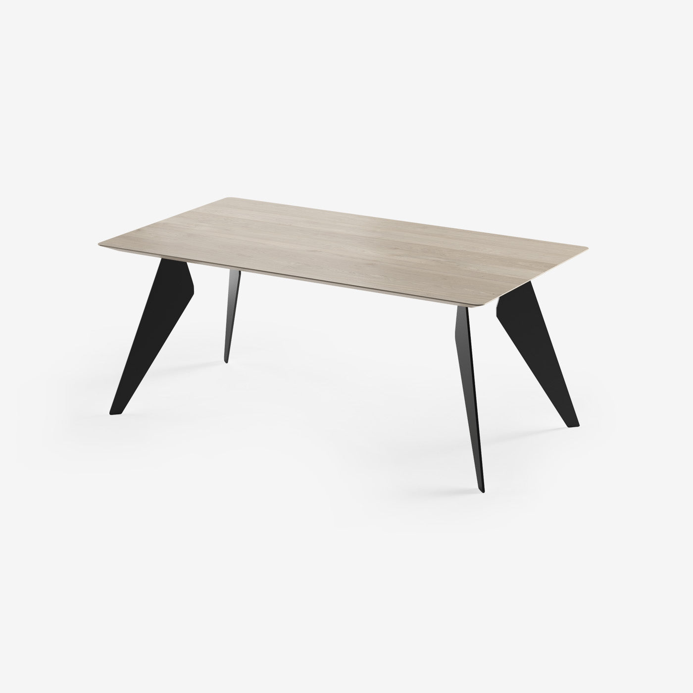 Esstisch Hoogland Schwarz Milk 180x100 cm