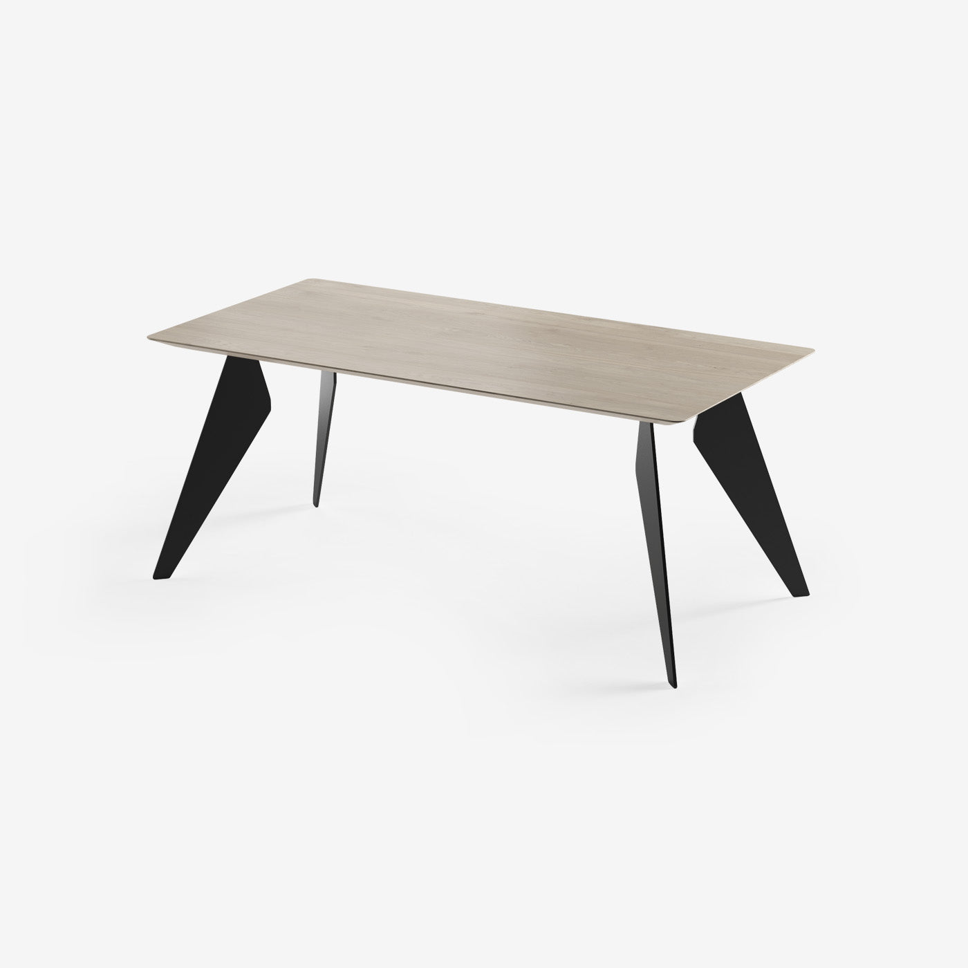 Esstisch Hoogland Schwarz Milk 180x90 cm