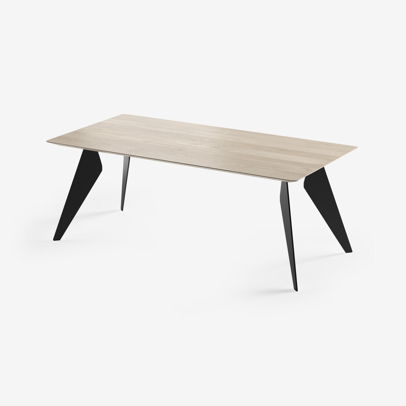 Esstisch Hoogland Schwarz Milk 200x100 cm