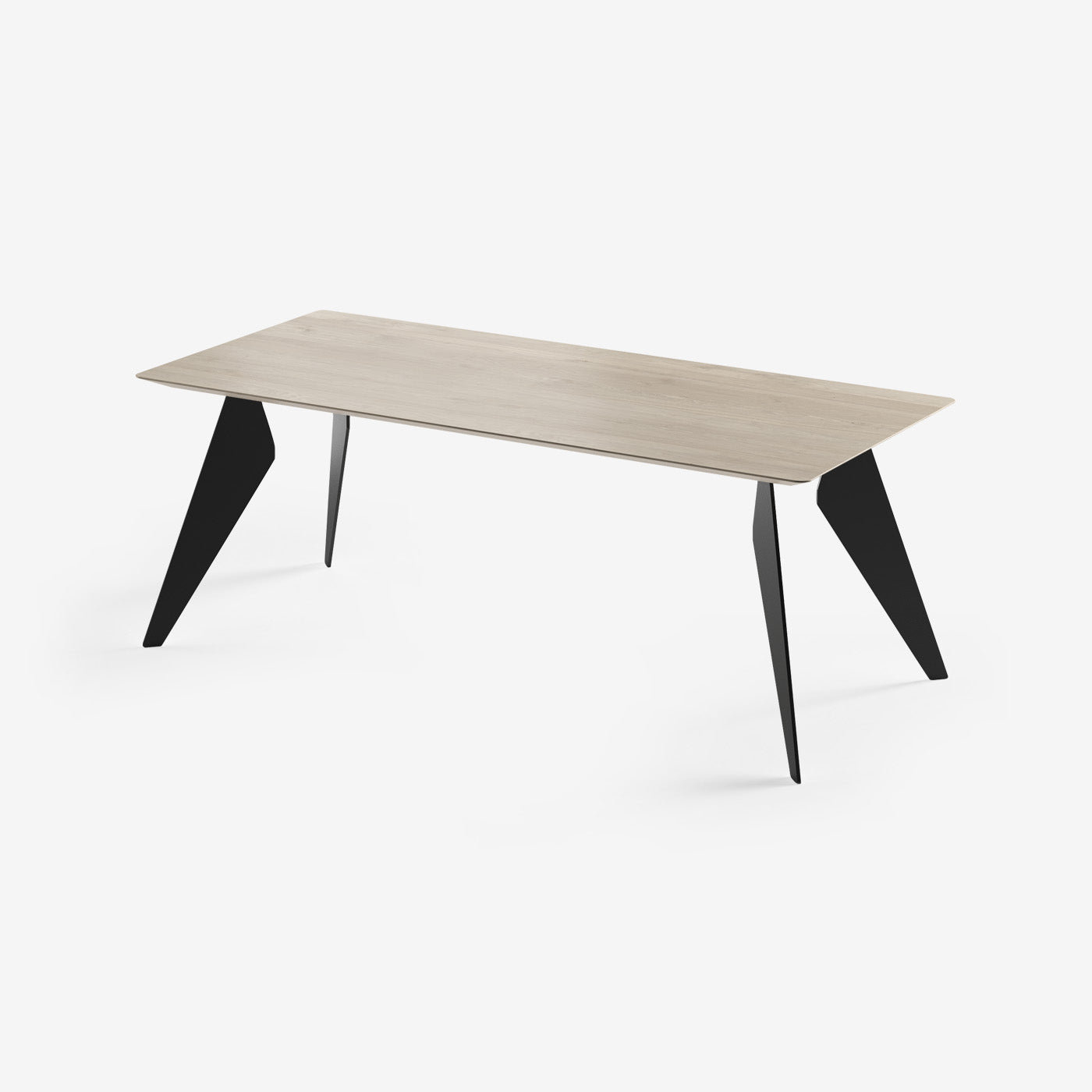 Esstisch Hoogland Schwarz Milk 200x90 cm