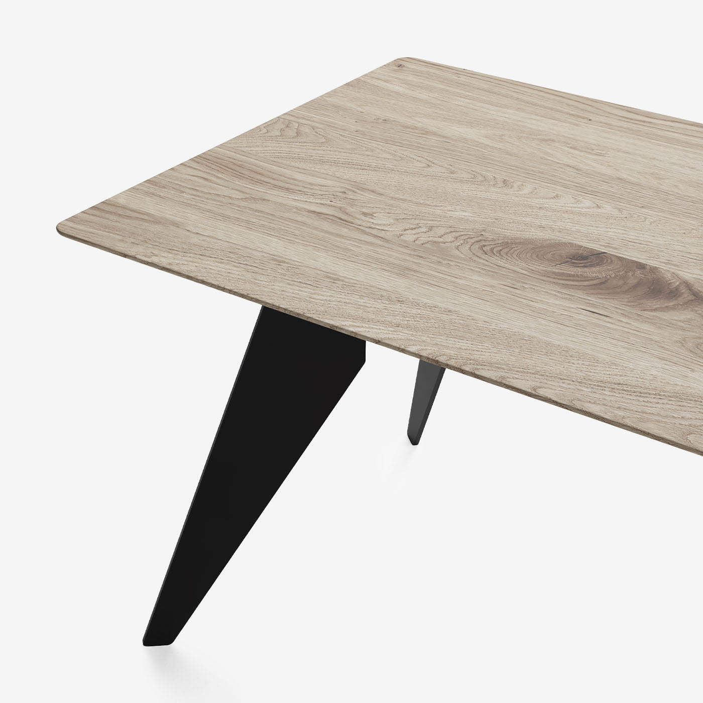 Esstisch Hoogland Schwarz Milk Detail