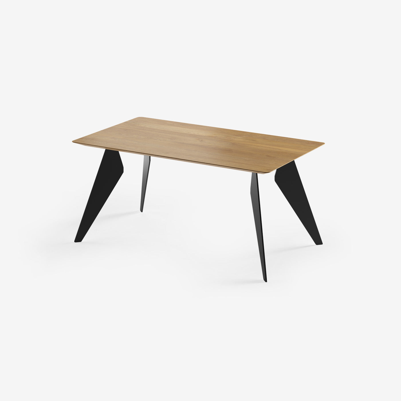 Esstisch Hoogland Schwarz Natur 160x90 cm