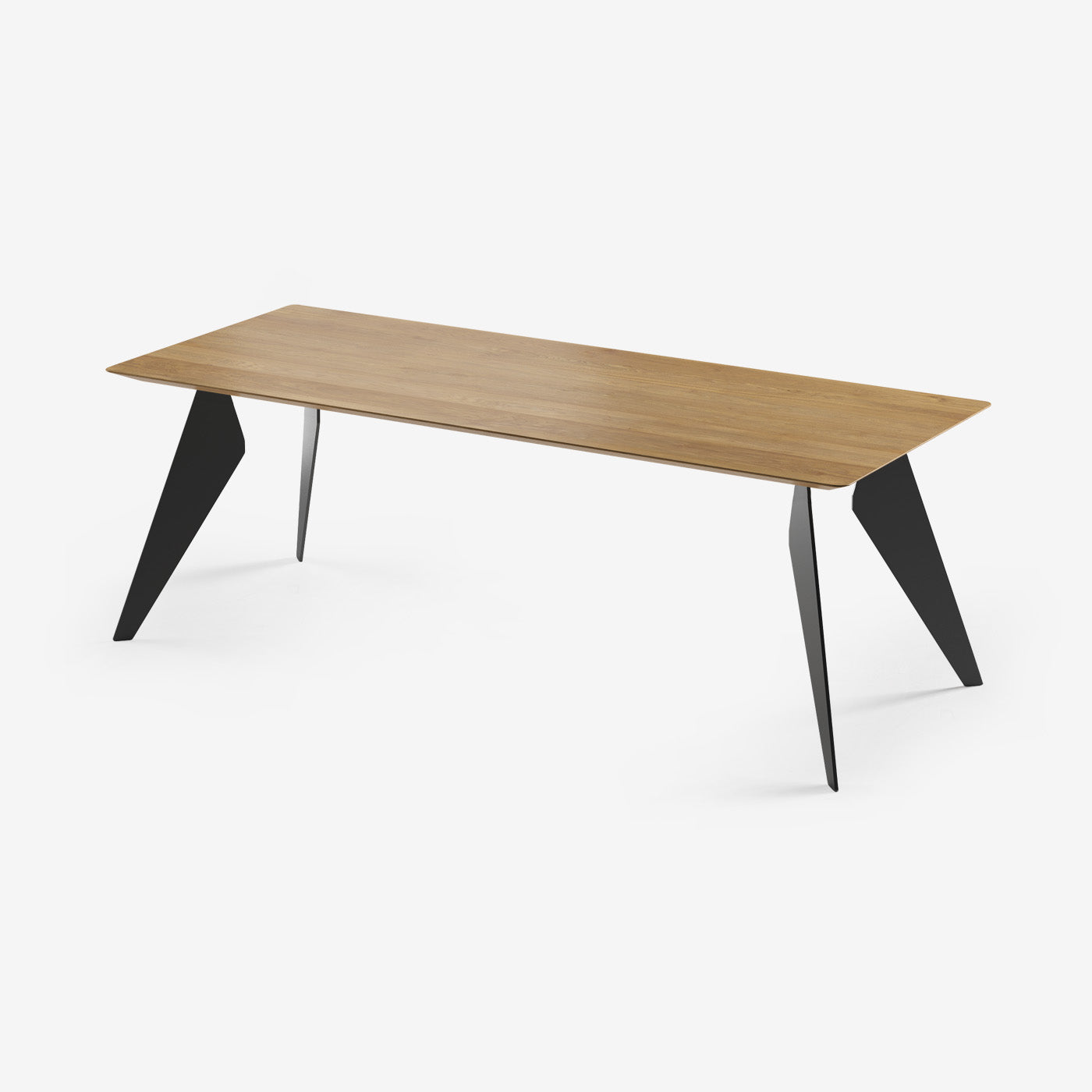Esstisch Hoogland Schwarz Natur 220x90 cm
