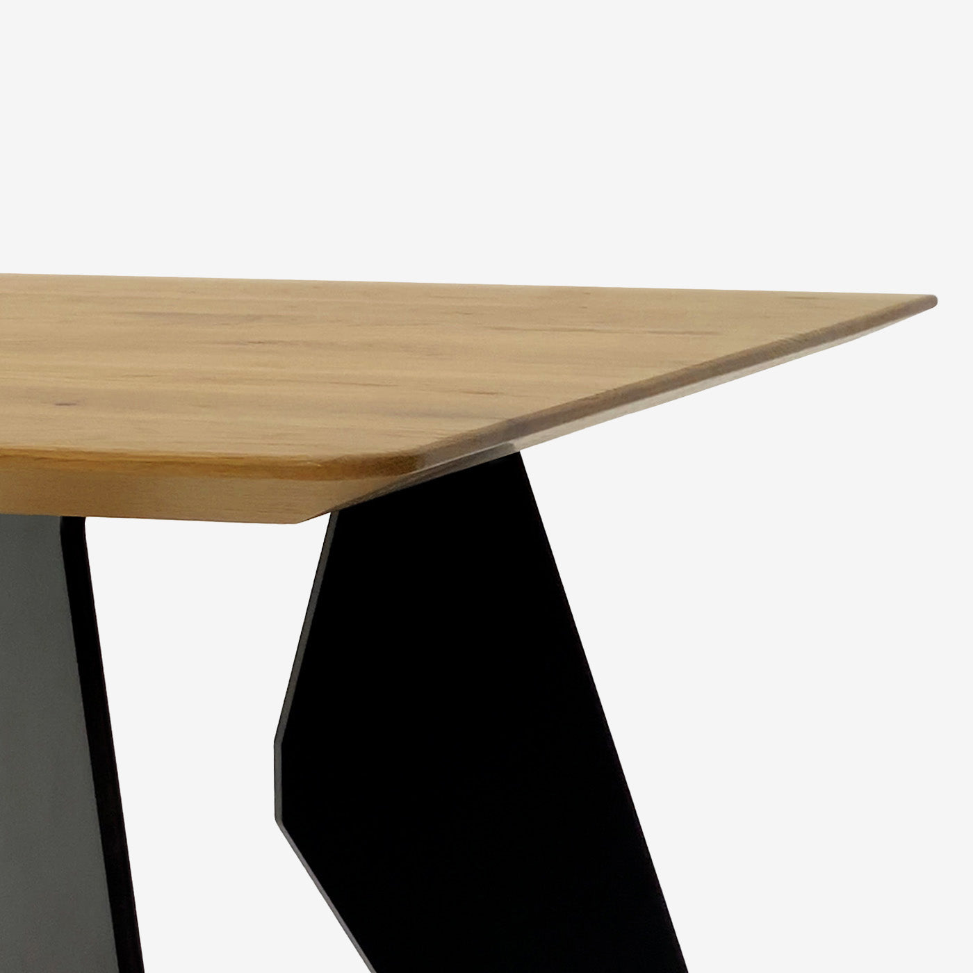 Esstisch Hoogland Schwarz Natur Detail
