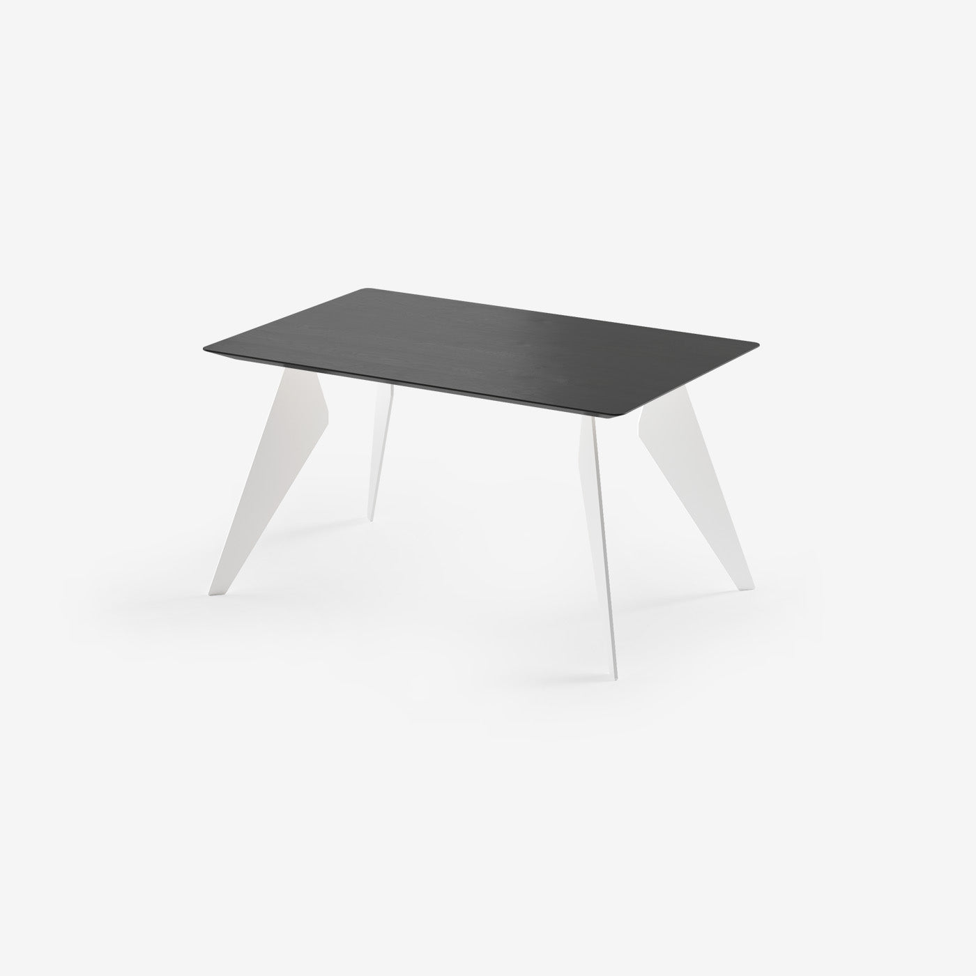 Esstisch Hoogland Weiß Espresso 140x90 cm