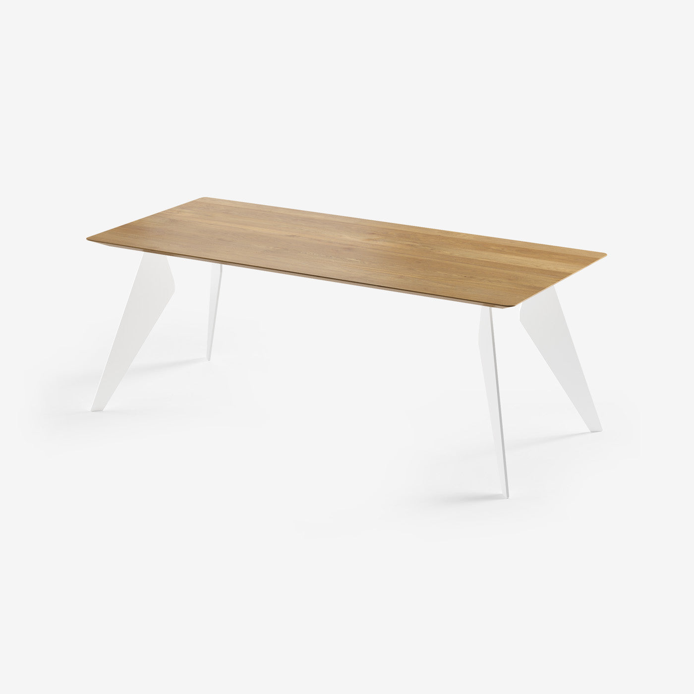 Esstisch Hoogland Weiß Natur 200x90 cm