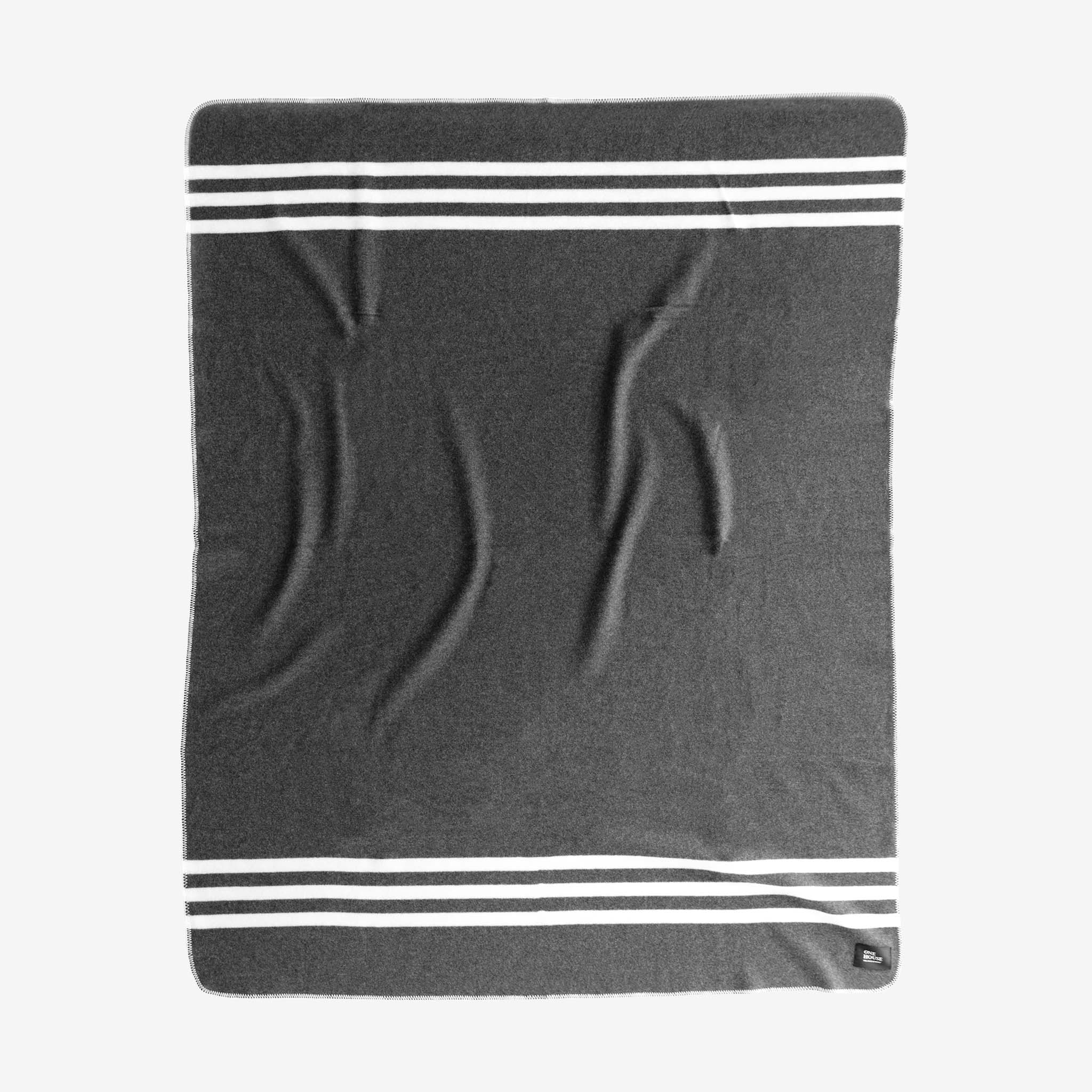 Fryske Decke Merinowolle 150x200 Anthrazit