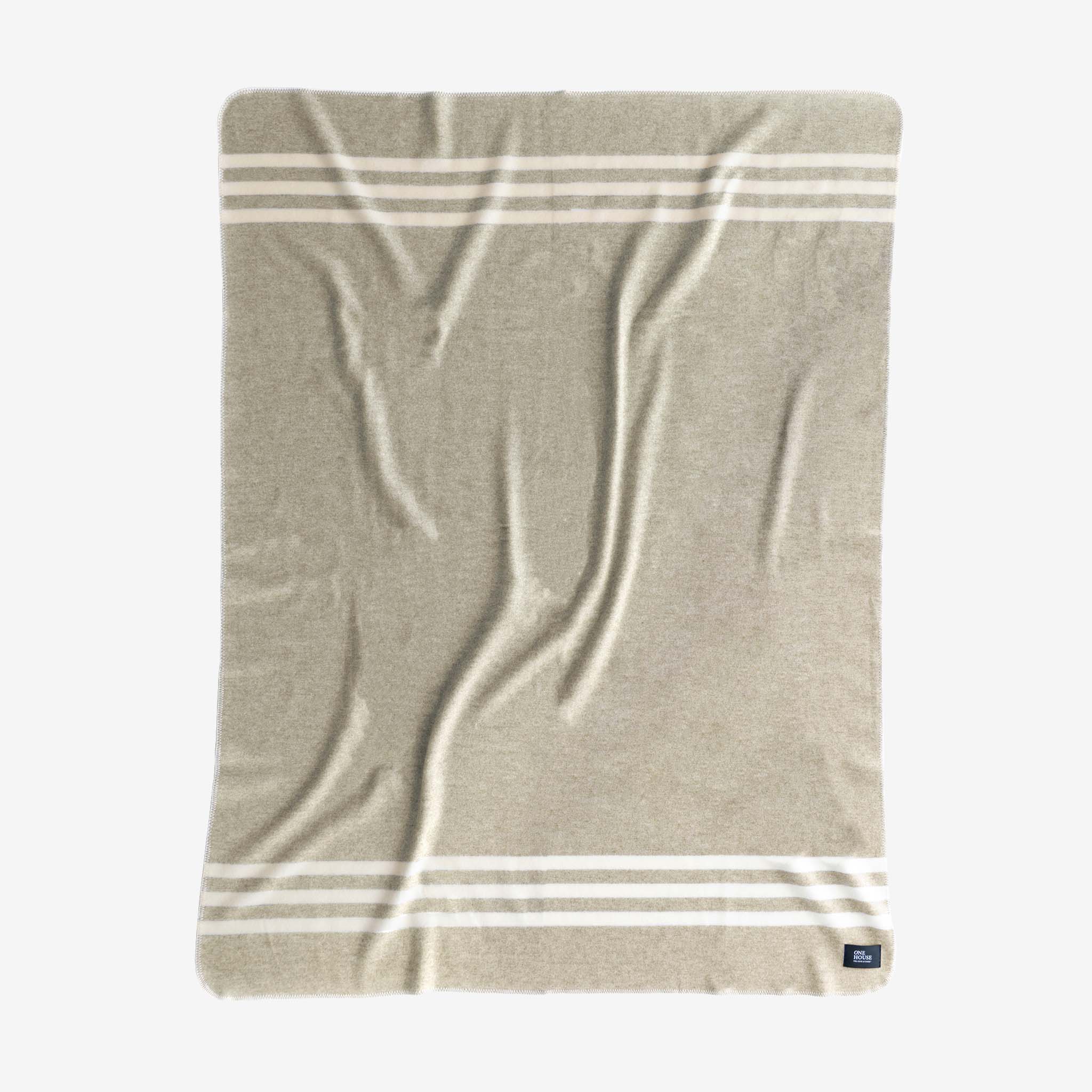 Fryske Decke Merinowolle 150x200 Beige