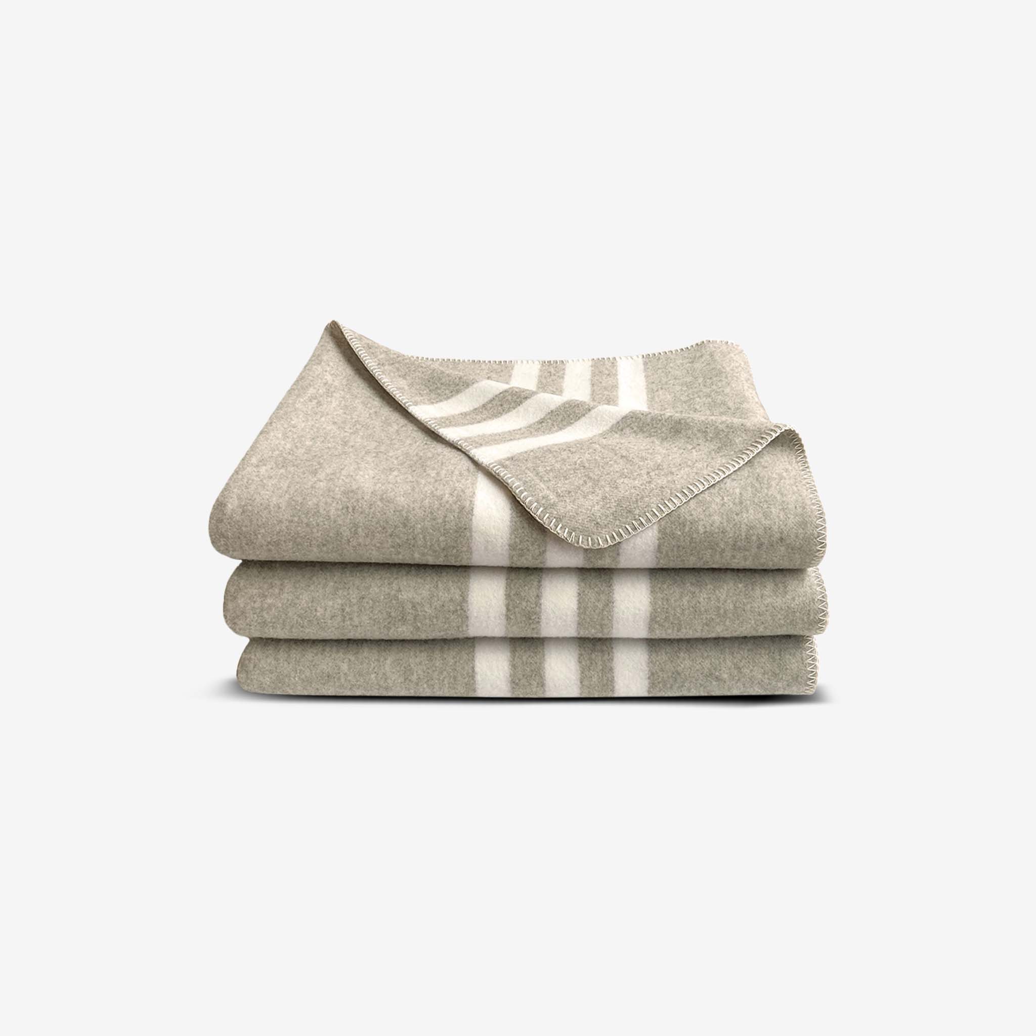 Fryske Decke Merinowolle Beige
