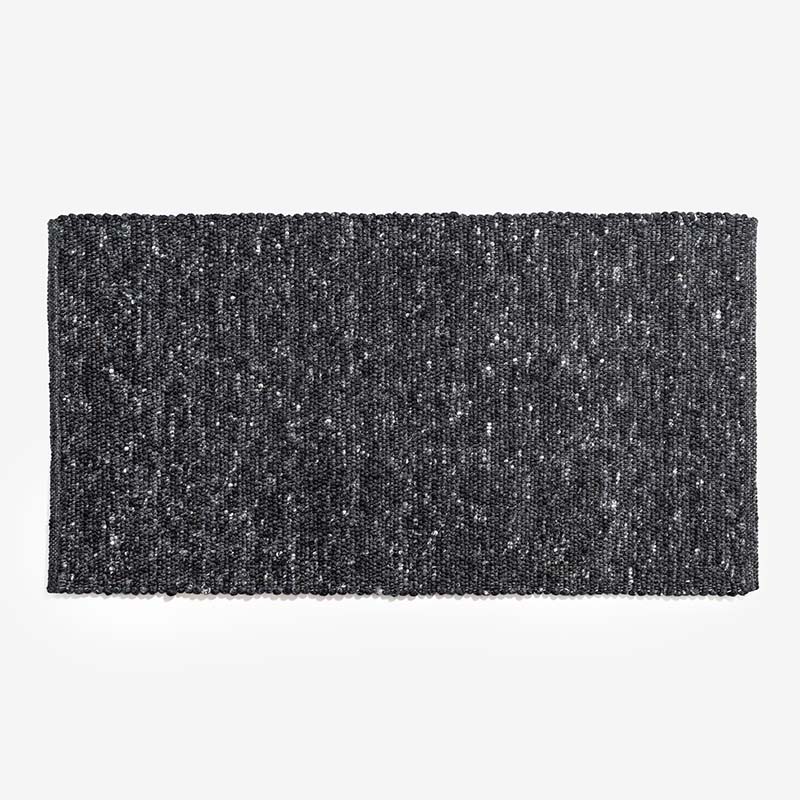 Hugs Wollteppich 140x200 cm (Schwarz)