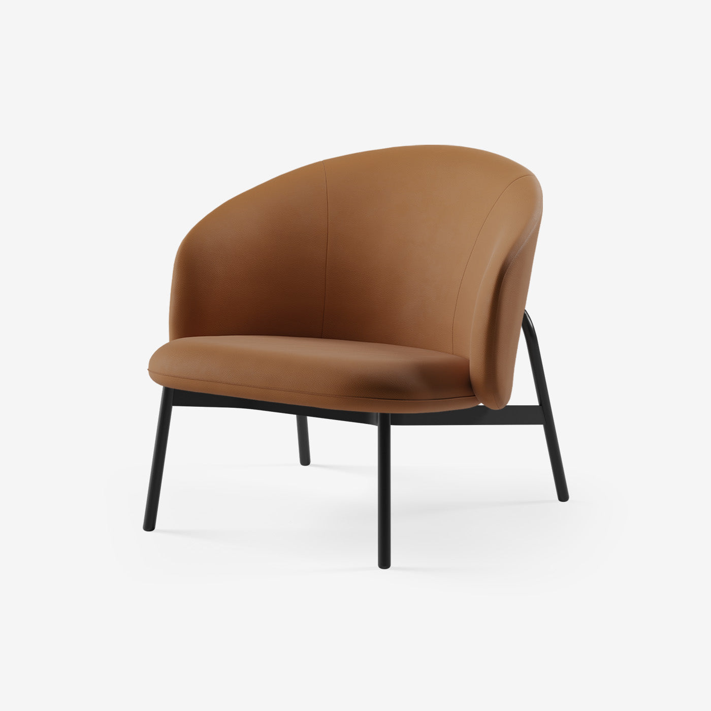 Maatje Lounge Sessel Leder Cognac