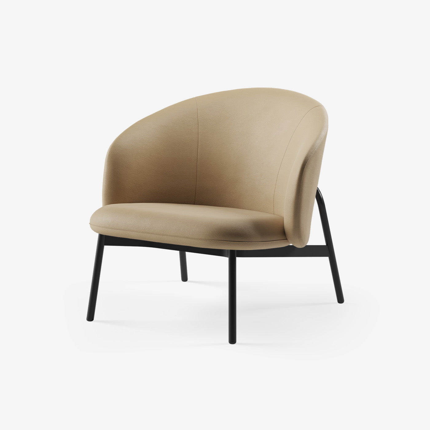 Maatje Lounge Sessel Leder Sand