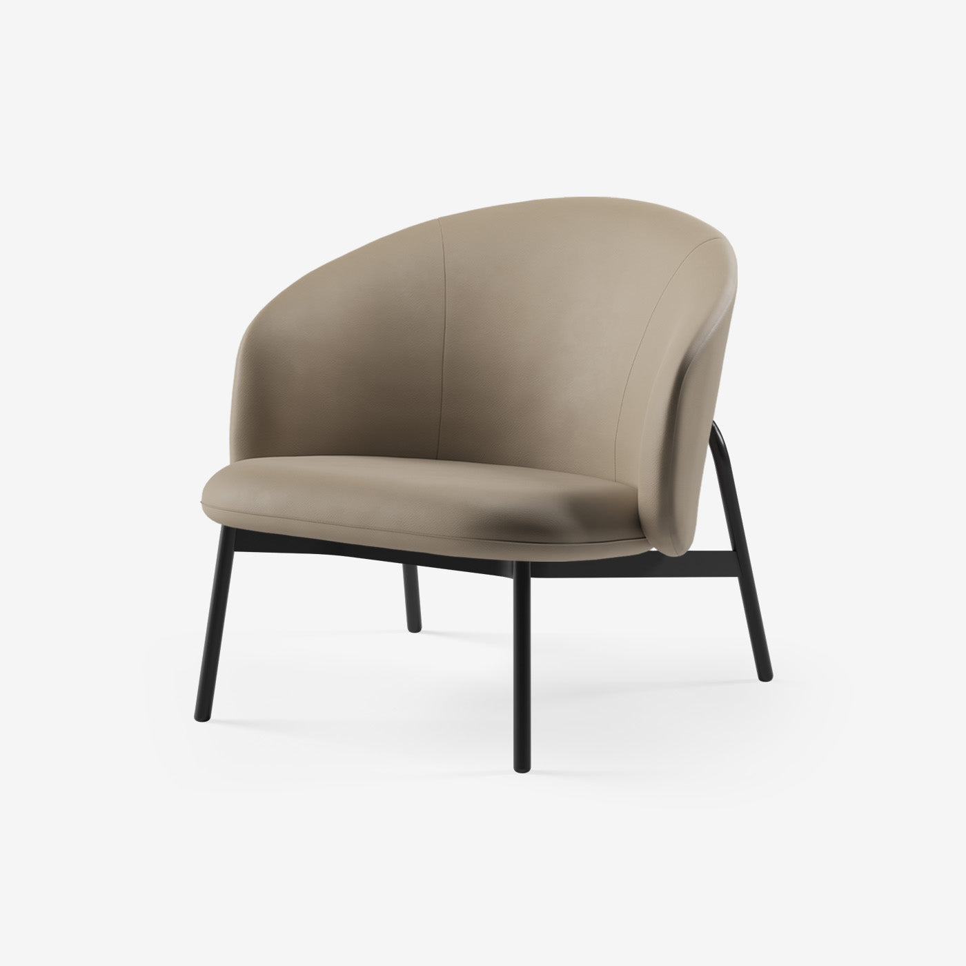 Maatje Lounge Sessel Leder Truffle