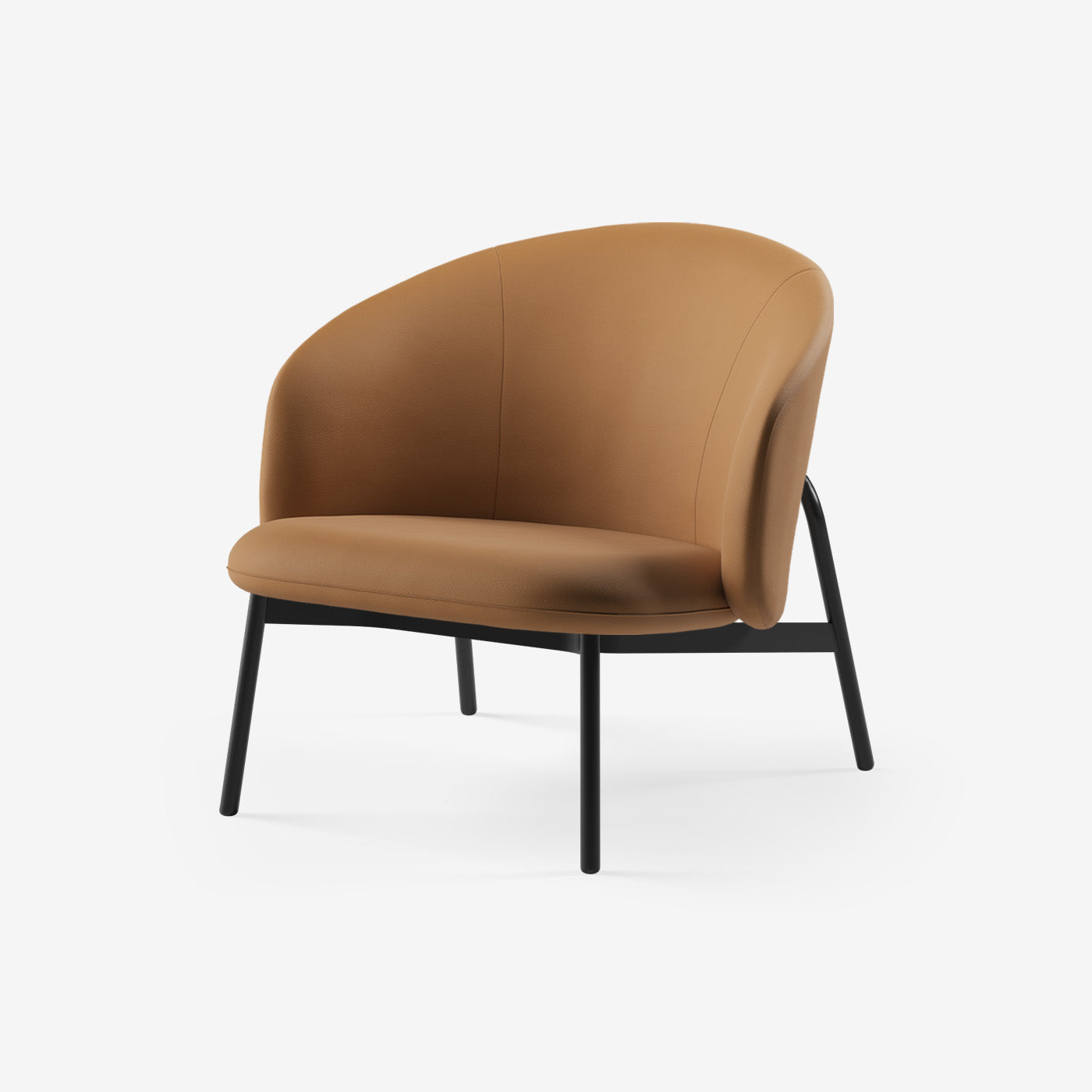 Maatje Lounge Sessel Leder Walnut