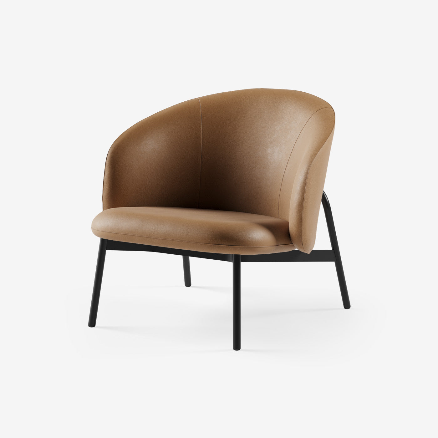 Maatje Loungesessel Leder Walnut