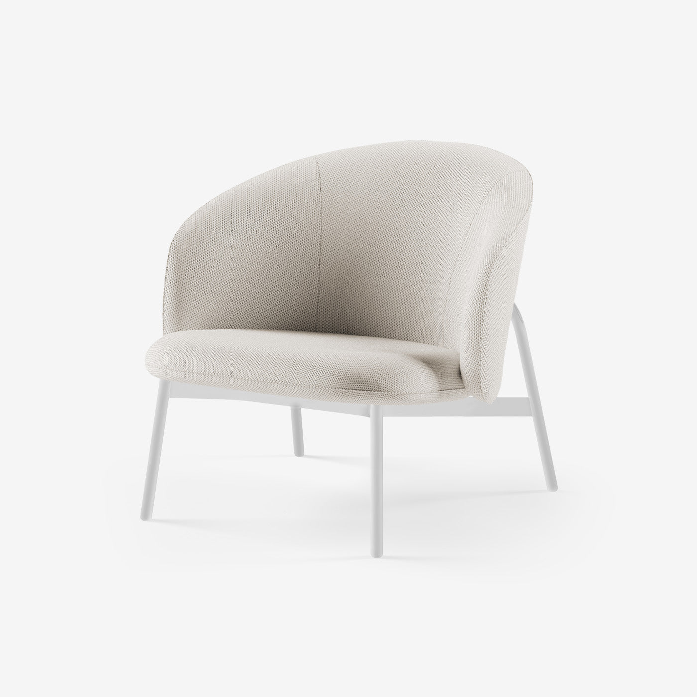Maatje Loungesessel Weiß Arc Frame