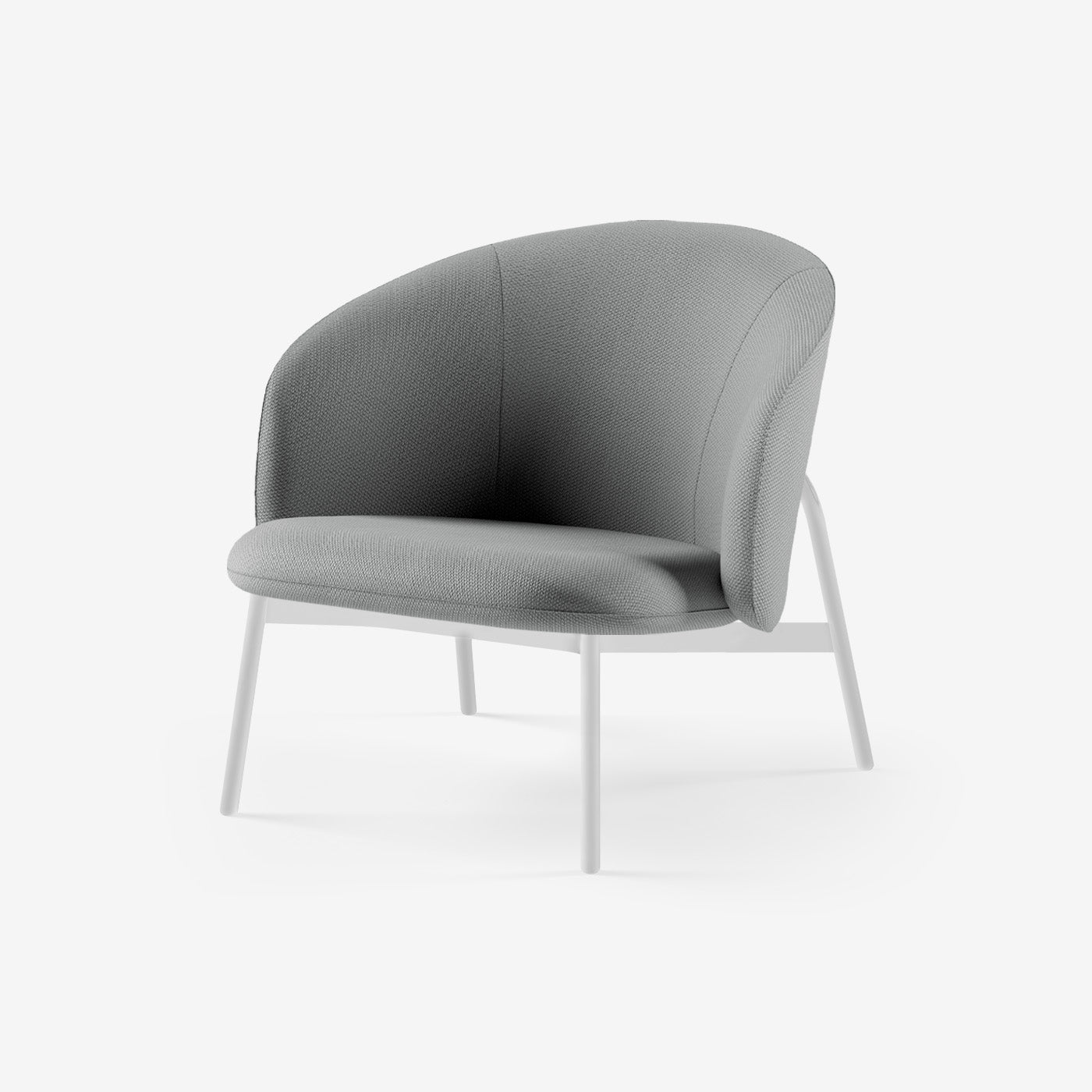 Maatje Loungesessel Weiß Loop Charcoal
