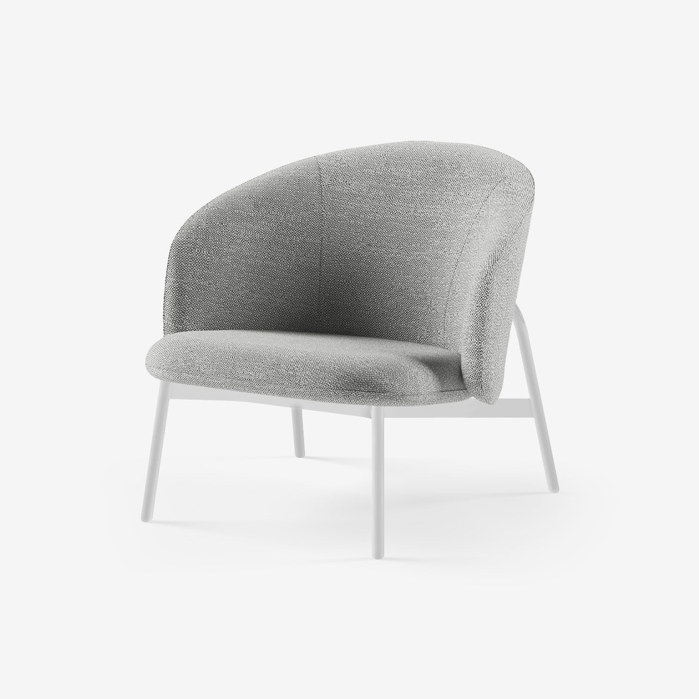 Maatje Loungesessel Weiß Savant Zinc