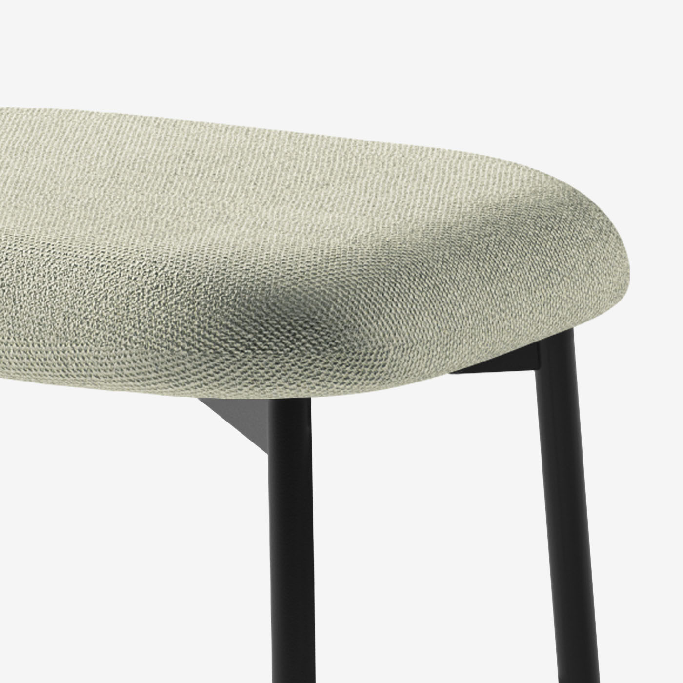 Maatje Ottoman Heritage Moss Schwarz Detail