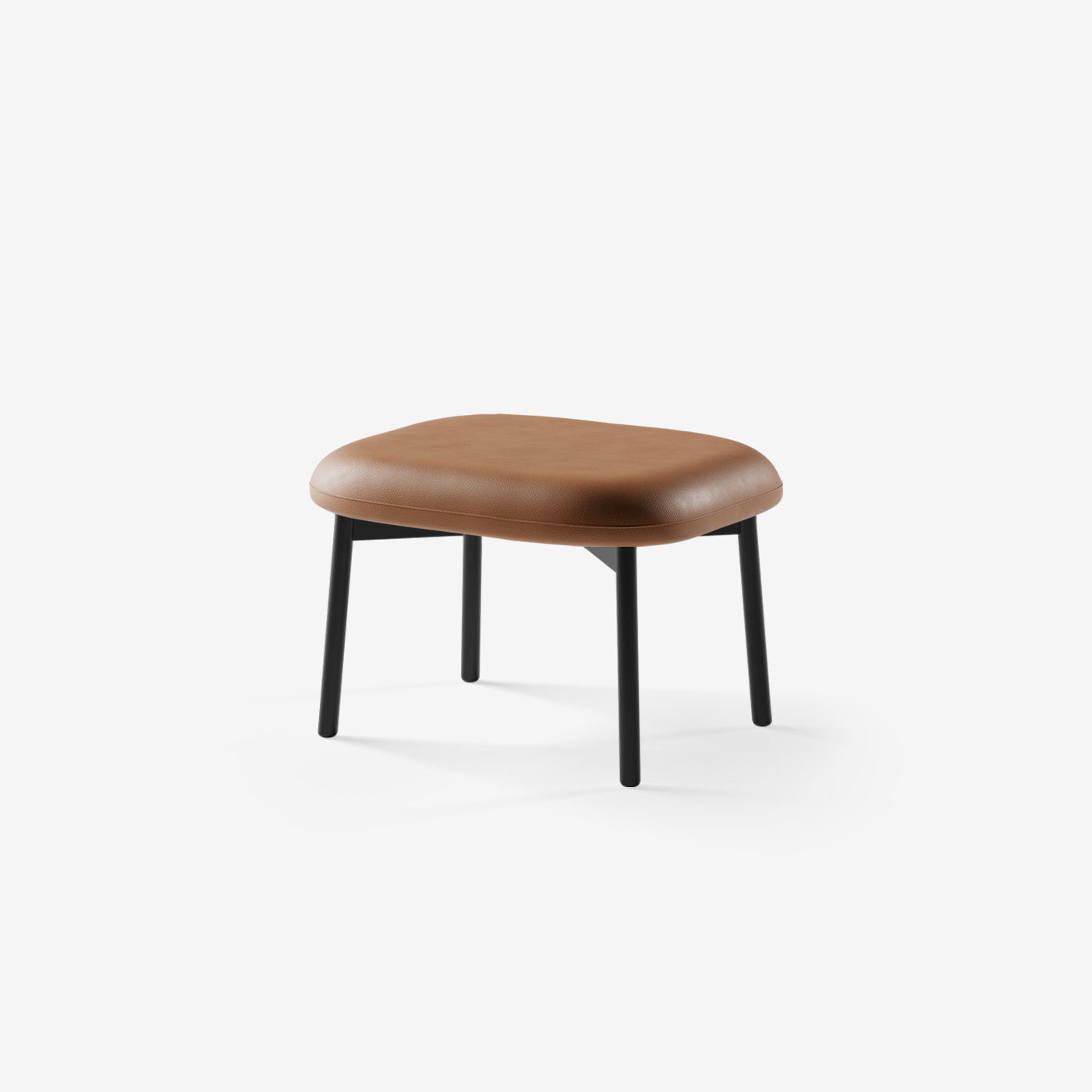 Maatje Ottoman Leder Cognac