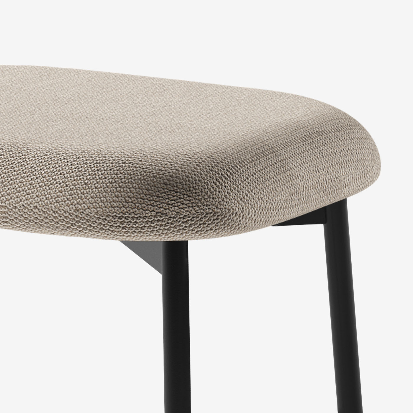 Maatje Ottoman Loop Chai Schwarz Detail