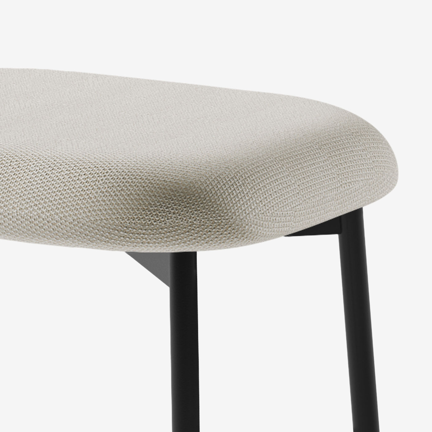 Maatje Ottoman Loop Marble Schwarz Detail