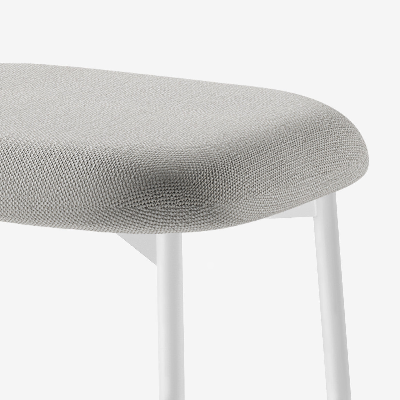 Maatje Ottoman Savant Grey Weiß Detail