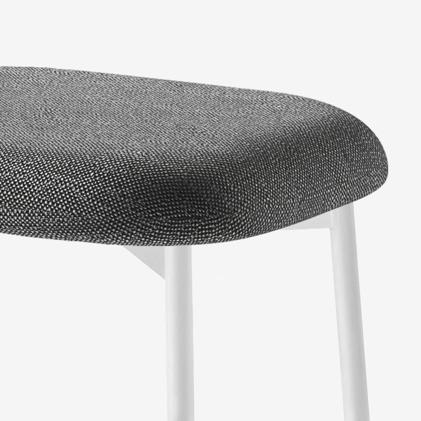 Maatje Ottoman Savant Grey Weiß Detail
