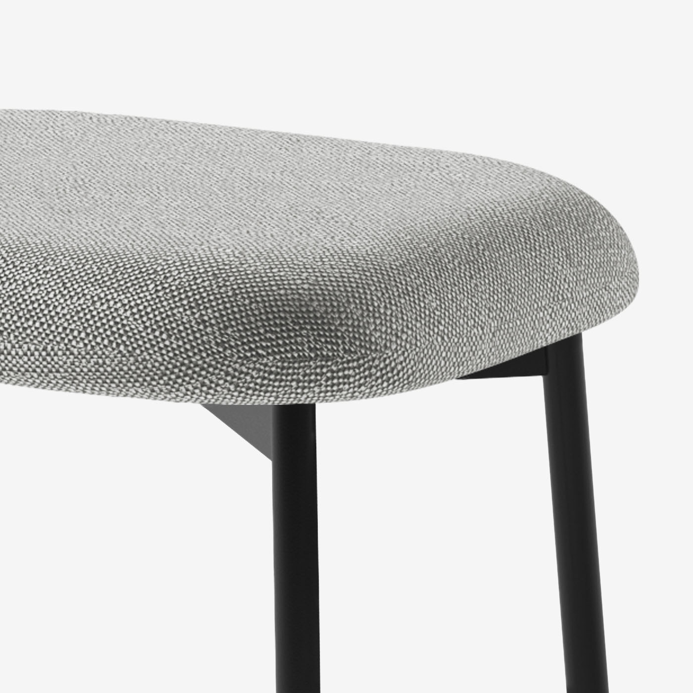 Maatje Ottoman Savant Zinc Schwarz Detail