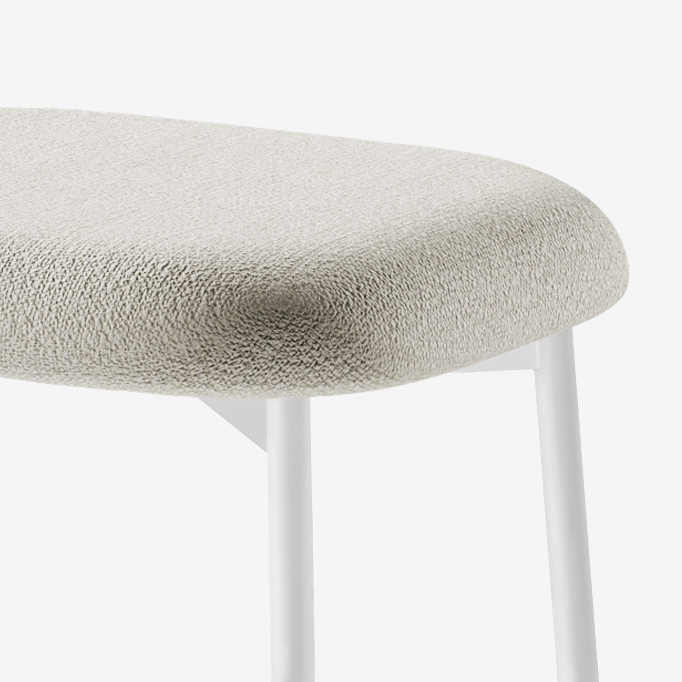 Maatje Ottoman Savant Grey Weiss Detail