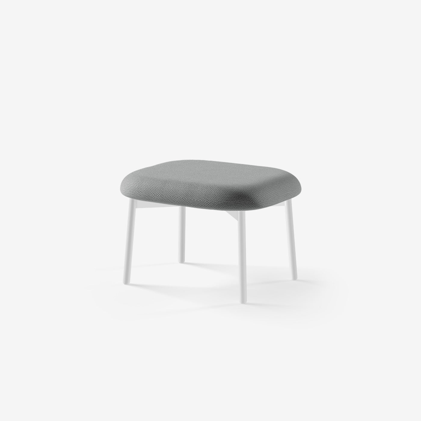 Maatje Ottoman Weiß Loop Charcoal