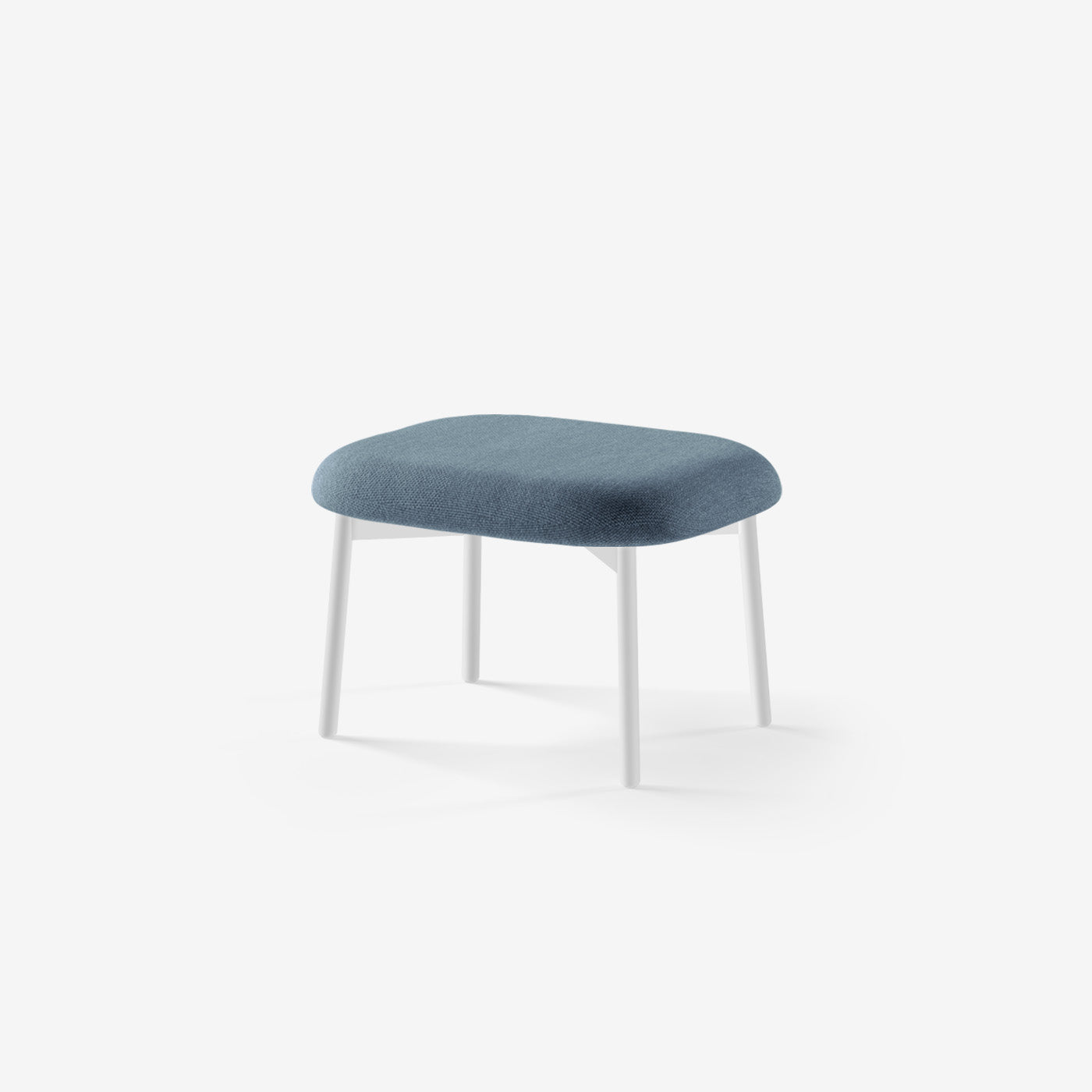 Maatje Ottoman Weiß Nantes Carbon Sky