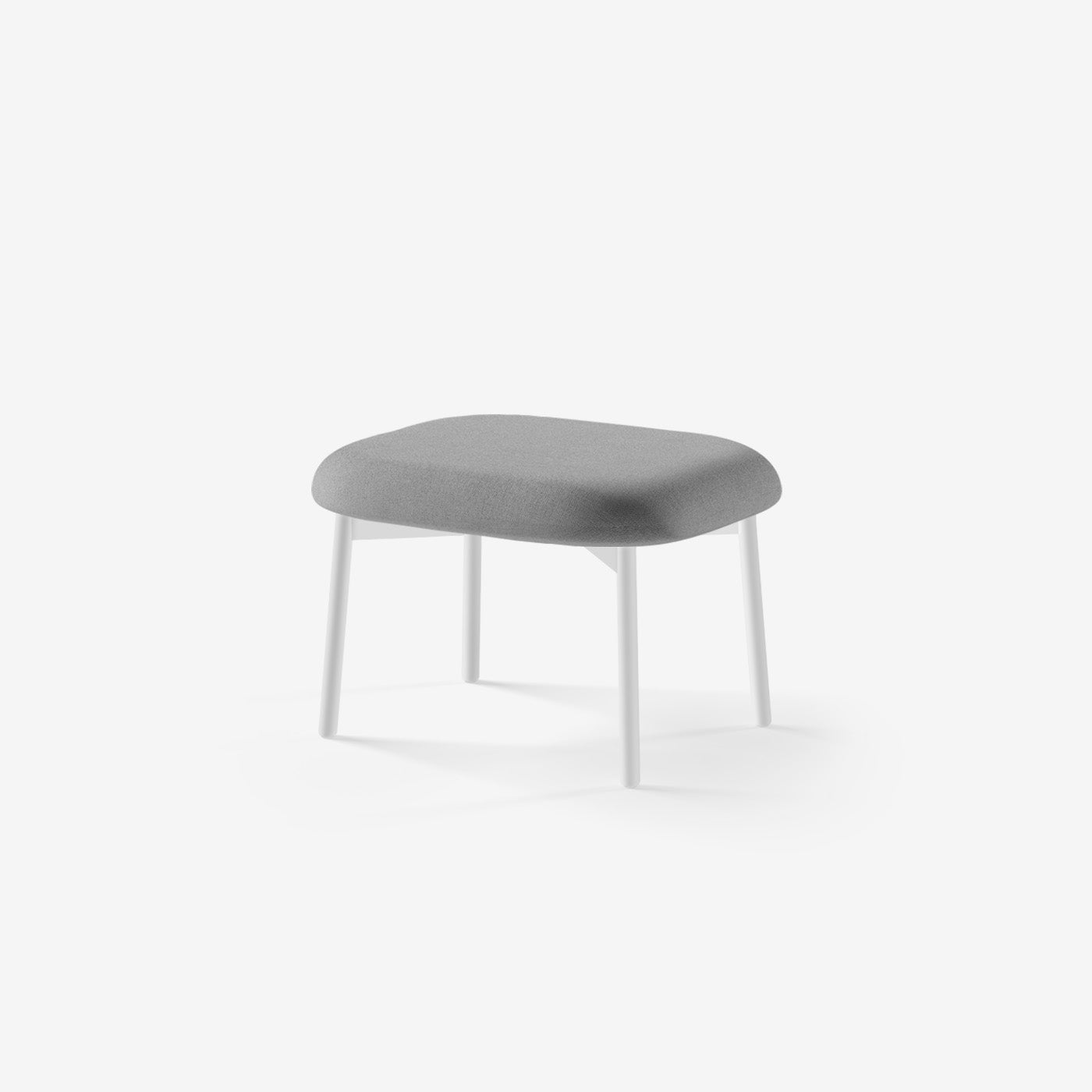 Maatje Ottoman Weiß Nantes Grey Chine