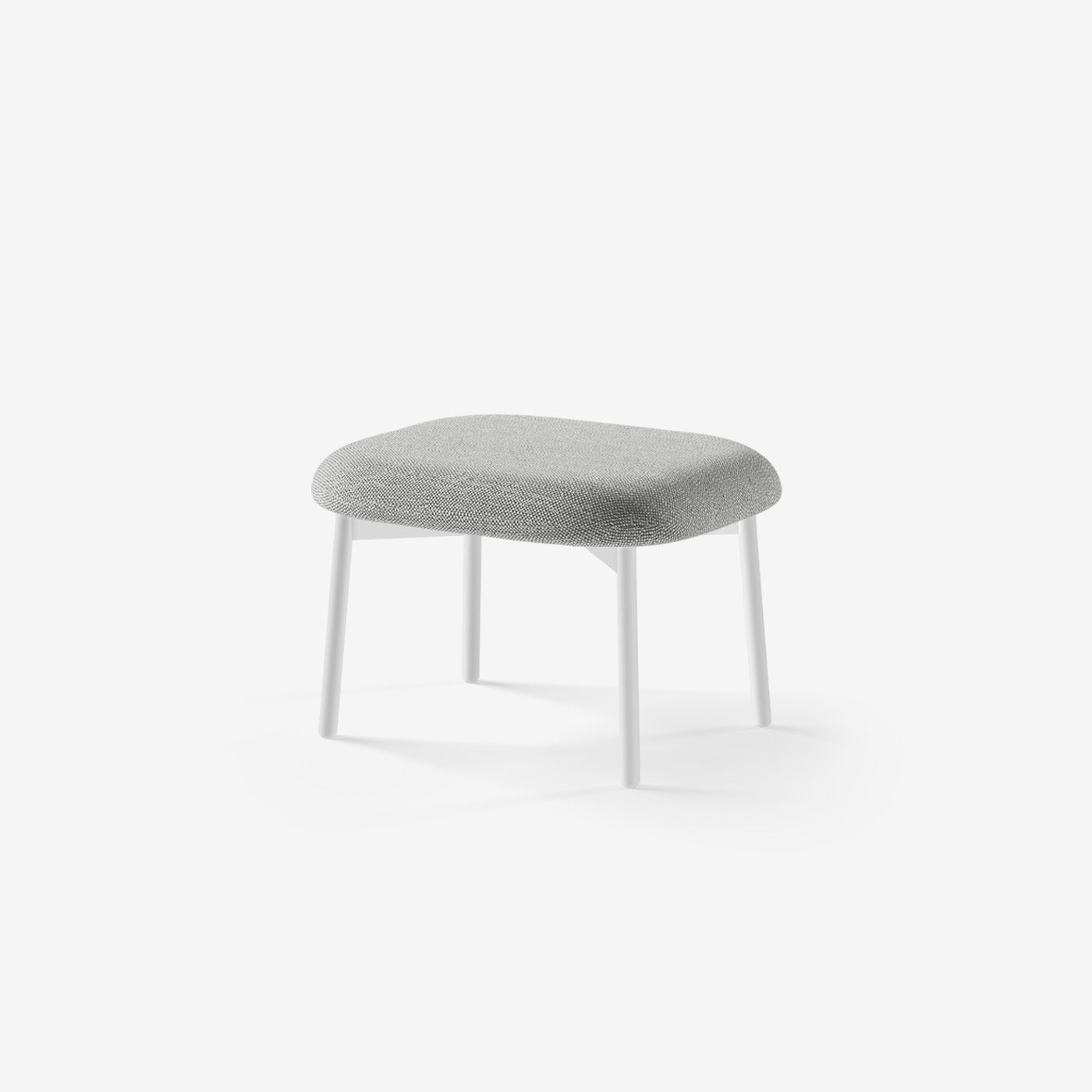 Maatje Ottoman Weiß Savant Zinc
