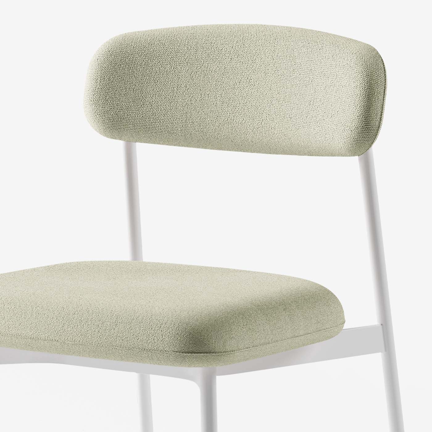Maatje Stuhl Heritage Moss Metall Weiss Detail